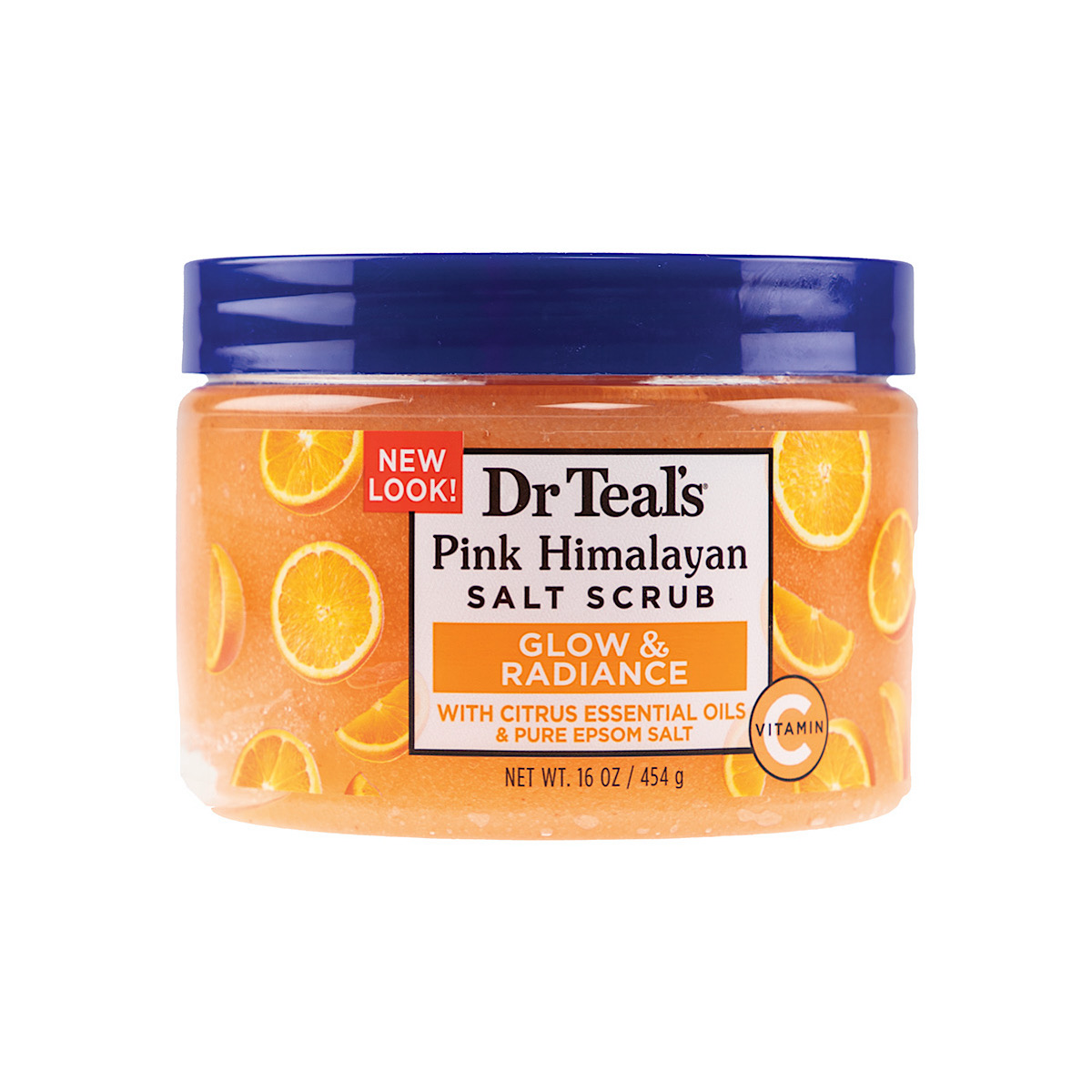 Dr Teal's Salt Scrub Vitamin C Glow and Radiance 454g